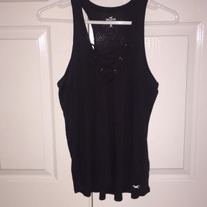 Black tank top